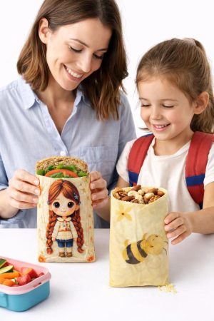 Okul & Beslenme Balmumu Bez Seti (İkili) 30x30 cm