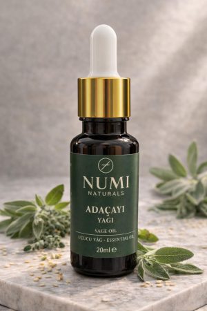 %100 Saf Adaçayı Yağı 20 ml – Uçucu Yağ | Aromaterapi, Difüzör ve Buhurdanlık İçin