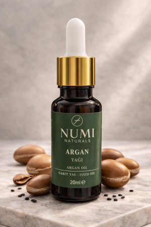 %100 Saf Argan Yağı 20 ml – Soğuk Sıkım Argan Oil | Saç, Cilt ve Bakım İçin Doğal Yağ