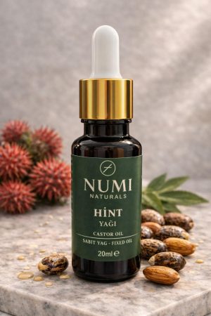 Hint Yağı 20 ml %100 Saf Castor Oil – Saç, Kaş, Kirpik ve Cilt Bakım Yağı