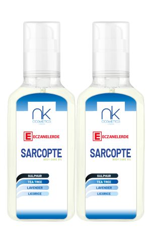 Sarcopte Cilt Bakım Losyonu Yatıştırmaya Yardımcı, Lavanta Kokulu 2 × 125 ml