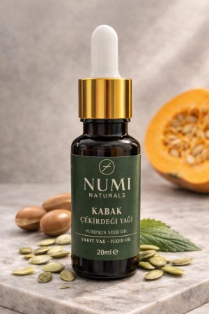 Kabak Çekirdeği Yağı 20 ml %100 Saf Pumpkin Seed Oil Saç ve Cilt Bakım Yağı