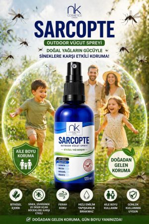 Sarcopte Doğal Sinek Kovucu Sprey 100 ml – Bitkisel Yağ Bazlı